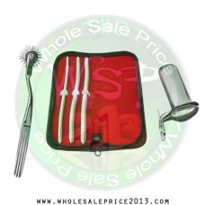  Hegar uterine dilator 3 pieces set, 7-8, 9-10, 11-12, pinwheel, collin large